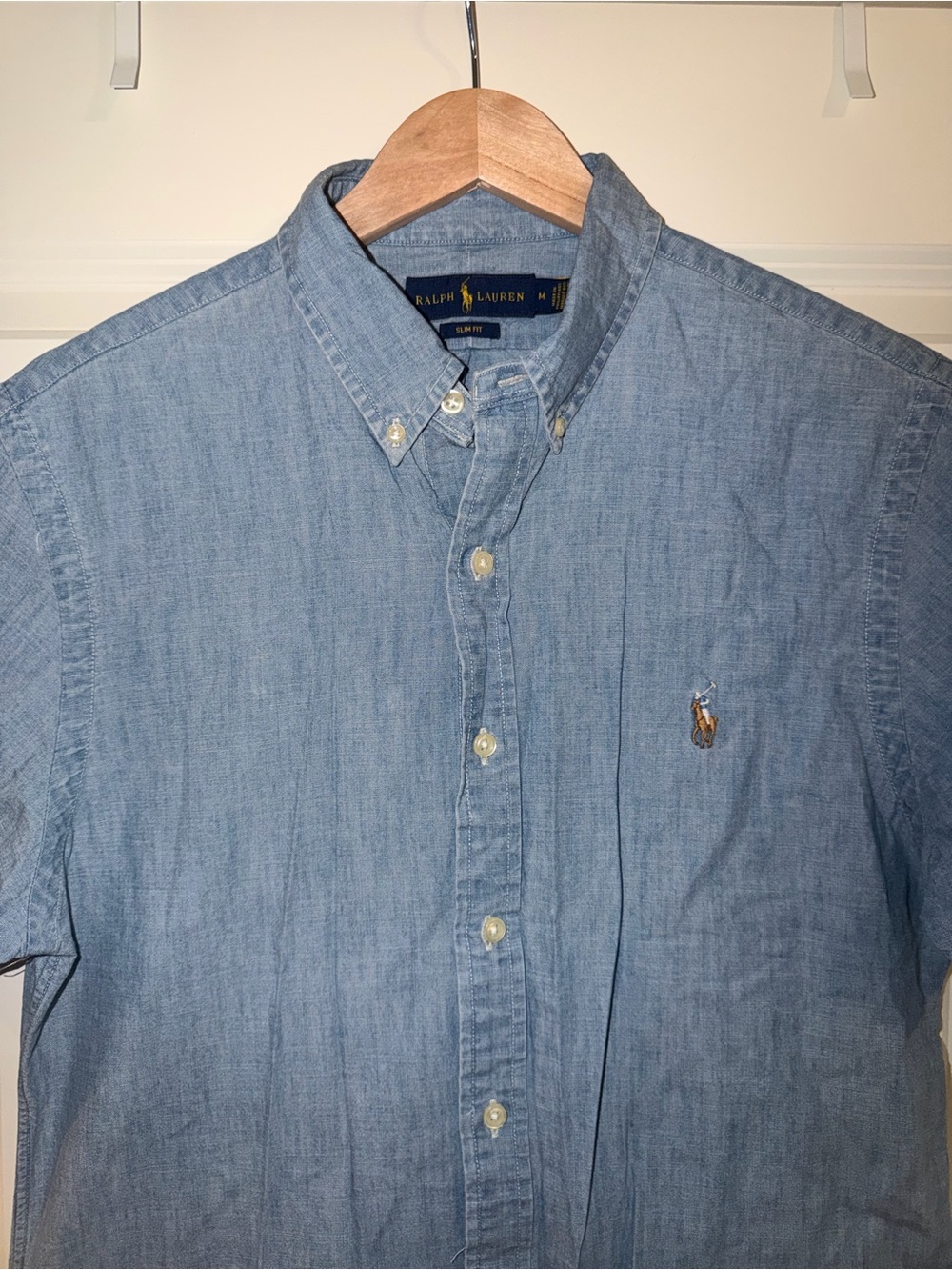 Ralph Lauren Light Blue Chambray Button-Down Shirt
